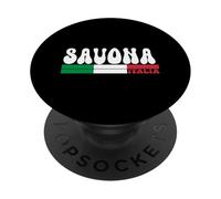 SAVONA City Italia Vintage Bandiera Italia per gli amanti dei viaggi PopSockets PopGrip Adesivo
