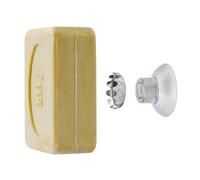 SAVONT Patent Pending Portasapone 100% antiruggine, ventosa senza foratura, supporto magnetico per sapone, dispenser di sapone per doccia, lavandino, bagno e cucina (4,0 x 1,5 cm)
