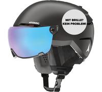 ATOMIC SAVOR VISOR STEREO Casco da sci con visiera, con massimo assorbimento degli urti, sistema di ventilazione Active Aircon, rivestimento a specchio per una visione chiara