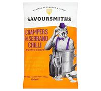 SAVOURSMITHS Champers & Serrano - Patatine fritte al peperoncino inglese, 150 g