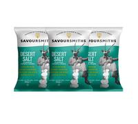 Savoursmiths Desert Salt - Patatine di patate inglesi, 150 g x 3