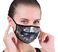 Savoy - Maschera aperta per il viso da uomo, donna, bambini, ragazzi, stampa confortevole, lavabile, riutilizzabile, per cosplay