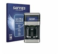 savvies 18 Pezzi Pellicola Protettiva per Braun PurAroma 7 Protezione Schermo Trasparente