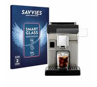 savvies 2 Pezzi Pellicola Protettiva Vetro per DeLonghi Eletta Explore 9H Protezione Schermo, Lamina di Vetro, Trasparente, senza Bolle, Anti-Impronta, Anti Graffio