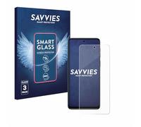 savvies 3 Pezzi Pellicola Protettiva Vetro per Motorola Moto G54 / G55 9H Protezione Schermo, Lamina di Vetro, Trasparente, senza Bolle, Anti-Impronta, Anti Graffio