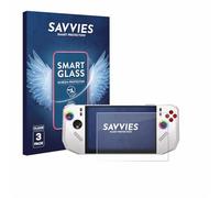 savvies 3 Pezzi Pellicola Protettiva Vetro per MSI Claw A8 BZ2EM 9H Protezione Schermo, Lamina di Vetro, Trasparente, senza Bolle, Anti-Impronta,