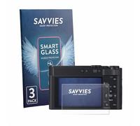 savvies 3 Pezzi Pellicola Protettiva Vetro per Panasonic Lumix DC-TZ300 Protezione Schermo, Lamina di Vetro, senza Bolle, Anti-Impronta, Anti Graffio
