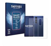 savvies 3 Pezzi Pellicola Protettiva Vetro per Samsung Galaxy Z Fold 7 (Fronte+Retro) 9H Protezione Schermo, Lamina di Vetro, Trasparente, senza Bolle, Anti-Impronta, Anti Graffio
