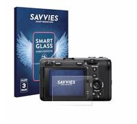 savvies 3 Pezzi Pellicola Protettiva Vetro per Sony FX3A (ILME-FX3A) 9H Protezione Schermo, Lamina di Vetro, Trasparente, Anti-Impronta,