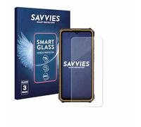 savvies 3 Pezzi Pellicola Protettiva Vetro per Ulefone RugKing 3 Pro 9H Protezione Schermo, Lamina di Vetro, Trasparente, senza Bolle, Anti-Impronta,