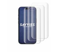 savvies 4 Pezzi Full-Screen Pellicola Protettiva per Apple iPhone 17 Pro Full Cover Pellicola Copertura [Completa Trasparente, 3D Curved]