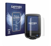 savvies 4 Pezzi Full-Screen Pellicola Protettiva per Freestyle Libre 2 Full Cover Pellicola Copertura [Trasparente, 3D Curved, Proteggi Schermo]