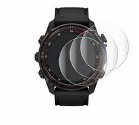 savvies 4 Pezzi Full-Screen Pellicola Protettiva per Garmin Descent Mk3i (51 mm) Full Cover Pellicola[Completa, 3D Curved, Proteggi Schermo]