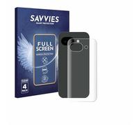 savvies 4 Pezzi Full-Screen Pellicola Protettiva per Google Pixel 10a (Posteriore) Full Cover Pellicola Copertura [Completa Trasparente, 3D Curved]
