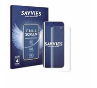 savvies 4 Pezzi Full-Screen Pellicola Protettiva per Honor Magic 8 Full Cover Pellicola Copertura [Completa Trasparente, 3D Curved, Proteggi Schermo]