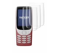 savvies 4 Pezzi Full-Screen Pellicola Protettiva per Nokia 8210 4G Full Cover Pellicola Copertura [Completa Trasparente, 3D Curved, Proteggi Schermo]