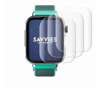 savvies 4 Pezzi Full-Screen Pellicola Protettiva per SaveFamily SaveWatch Plus 2 Full Cover Pellicola Copertura [Completa Trasparente, 3D Curved]