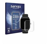 savvies 4 Pezzi Full-Screen Pellicola Protettiva per Sector Smartwatch S-07 Full Cover Pellicola Copertura [Completa Trasparente, 3D Curved]