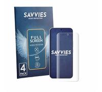 savvies 4 Pezzi Full-Screen Pellicola Protettiva per Vivo V70 FE Full Cover Pellicola Copertura [Completa Trasparente, 3D Curved, Proteggi Schermo]