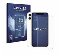 savvies 6 Pezzi Pellicola Protettiva per Apple iPhone 11 (Fronte+Fotocamera) Protezione Schermo Trasparente