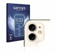 savvies 6 Pezzi Pellicola Protettiva per Apple iPhone 11 (SOLO Fotocamera) Protezione Schermo Trasparente