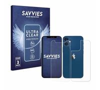 savvies 6 Pezzi Pellicola Protettiva per Apple iPhone 12 mini (Fronte+Retro) Protezione Schermo Trasparente