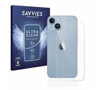 savvies 6 Pezzi Pellicola Protettiva per Apple iPhone 14 (Posteriore) Protezione Schermo Trasparente