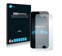 savvies 6 Pezzi Pellicola Protettiva per Apple iPhone 4 / 4S Protezione Schermo Trasparente