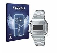 savvies 6 Pezzi Pellicola Protettiva per Casio A168WEM-7EF Protezione Schermo Trasparente