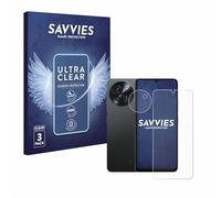 savvies 6 Pezzi Pellicola Protettiva per Doogee Note 59 Pro Plus (Fronte+Fotocamera) Protezione Schermo Trasparente