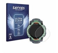 savvies 6 Pezzi Pellicola Protettiva per Garmin Instinct 3 AMOLED (50 mm) Protezione Schermo Trasparente