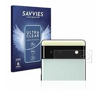 savvies 6 Pezzi Pellicola Protettiva per Google Pixel 6 (SOLO Fotocamera) Protezione Schermo Trasparente