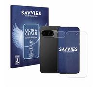 savvies 6 Pezzi Pellicola Protettiva per Google Pixel 9 (Fronte+Fotocamera) Protezione Schermo Trasparente