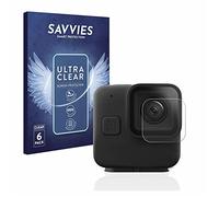 savvies 6 Pezzi Pellicola Protettiva per GoPro Hero 11 mini Lente (Cassa) Protezione Schermo Trasparente