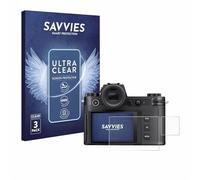 savvies 6 Pezzi Pellicola Protettiva per Leica SL3-S (Display + display a spalla) Protezione Schermo Trasparente