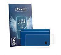 savvies 6 Pezzi Pellicola Protettiva per Nintendo DSi XL (abitazioni) Protezione Schermo Trasparente