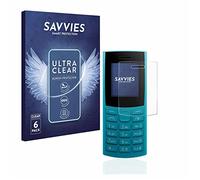 savvies 6 Pezzi Pellicola Protettiva per Nokia 105 4G (2023) Protezione Schermo Trasparente