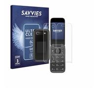 savvies 6 Pezzi Pellicola Protettiva per Nokia 2660 Flip (Fronte+Retro) Protezione Schermo Trasparente