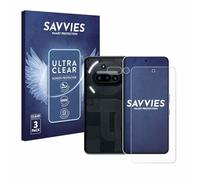 savvies 6 Pezzi Pellicola Protettiva per Nothing Phone (3a) (Fronte+Fotocamera) Protezione Schermo Trasparente