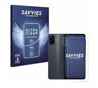 savvies (6 Pezzi Pellicola Protettiva per Samsung Galaxy A07 4G (Fronte+Fotocamera) Protezione Schermo Trasparente