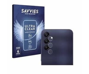 savvies 6 Pezzi Pellicola Protettiva per Samsung Galaxy A25 5G (SOLO Camera) Protezione Schermo Trasparente