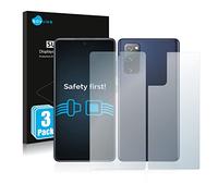 savvies 6 Pezzi Pellicola Protettiva per Samsung Galaxy S20 FE 5G (Fronte+Retro) Protezione Schermo Trasparente