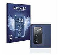 savvies 6 Pezzi Pellicola Protettiva per Samsung Galaxy S20 FE 5G (SOLO Fotocamera) Protezione Schermo Trasparente