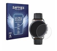 savvies 6 Pezzi Pellicola Protettiva per Samsung Galaxy Watch 3 (45mm) Protezione Schermo Trasparente