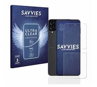 savvies (6 Pezzi Pellicola Protettiva per Samsung Galaxy Z Flip 4 (Fronte+Fotocamera) Protezione Schermo Trasparente