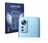 savvies 6 Pezzi Pellicola Protettiva per Xiaomi 12X (SOLO Fotocamera) Protezione Schermo Trasparente