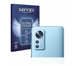 savvies 6 Pezzi Pellicola Protettiva per Xiaomi 12X (SOLO Fotocamera) Protezione Schermo Trasparente