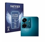 savvies 6 Pezzi Pellicola Protettiva per Xiaomi Redmi 13C (SOLO Fotocamera) Protezione Schermo Trasparente