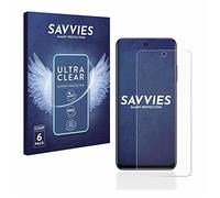 savvies 6 Pezzi Pellicola Protettiva per Xiaomi Redmi Note 10 5G Protezione Schermo Trasparente