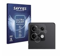 savvies 6 Pezzi Pellicola Protettiva per Xiaomi Redmi Note 13 Pro 5G (SOLO Fotocamera) Protezione Schermo Trasparente